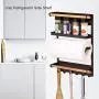 Magnetic Fridge Organizer Kitchen Rack with Paper Towel Holder Rustproof Spice Jars Rack Heavy-duty Refrigerator Storage Shelf Magnetic Fridge Organizer Kitchen Rack with Paper Towel Holder Rustproof Spice Jars Rack Heavy-duty Refrigerator Storage Shelf