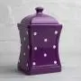 Bocal en céramique grand format 31,5 oz/900 ml motifs violet et blanc à pois – fabrication artisanale, pour cuisine, rangement, idéal comme bocal à biscuits ou cadeau de maison. Bocal en céramique grand format 31,5 oz/900 ml motifs violet et blanc à pois – fabrication artisanale, pour cuisine, rangement, idéal comme bocal à biscuits ou cadeau de maison.
