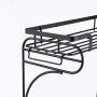 Shelf for condiment 2 levels Stand stand Iron kitchen Bathroom False ceiling Organizer for storage Spice jars Bottle rack Shelf