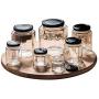 10Pcs Glass Jar Honey Jar Square Hexagontransparent House Storage Bottle For Nut Suger Canister Canned Glass Jam Jar,50Ml