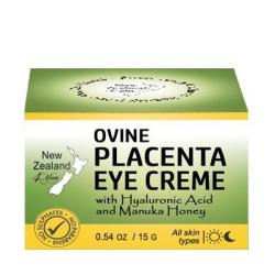 New Zealand 4 You Ovine Placenta Eye Cream with Hyaluronic Acid and Manuka Honey - Reduces Fine Lines & Wrinkles, Firms & Brightens - All Natural Ingredients, 15g