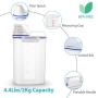 Rice Storage Bin Cereal Containers Dispenser with BPA Free Plastic + Airtight Design + Measuring Cup + Pour Spout - 2KG Capacities of Rice Perfect for Rice Cooker