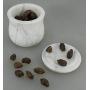 ShalinIndia Handmade Ocean Gray Storage Box - Marble - 3.5 inches by 3.5 inches - Use as a Spice Jar with Lid or Candy Dish - Perfect as a Gift (Lady Purple White)