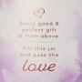 Precious Moments 191443 Sharing Jar, Cream/Rose Gold/Purple