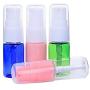 erioctry 10ML Portable Empty Refillable Bottle Cream Shampoo Lotion Treatment Pump Bottle with Cap Travel Bottles Toiletries Liquid Container for Cosmetic Make-up Pack of 6 (Transparent)