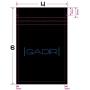 GADIR Premium Smell Proof Bags KIT With Zipper & Combination Lock (1 Carbon Line Smellproof Case, 6 Seal Tight Baggies, 3 Smell Proof Containers) The Perfect Stash Box Accessories That Eliminates Odor