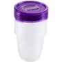 keeeper Food Box Fredo Fresh 0,35L Round 6 Pieces, Polypropylene, Purple, 9.5 x 9.5 x 9 cm keeeper Food Box Fredo Fresh 0,35L Round 6 Pieces, Polypropylene, Purple, 9.5 x 9.5 x 9 cm