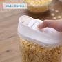 Cookie Jar Cereal Coffee Storage Containers Jar with Lids Airtight Bpa Free Large, Food Storage Containers Jar Plastic for Kitchen Pantry Organization Canister Candy Bulk, 5-Pieces