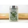 Personal Stash Jar with Wise Master Design - 3" Tall x 2" Wide, Airtight, Smell Resistant, Food Grade Herb Accessories