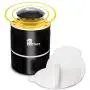 Mückenfalle Insektenspender Lampe - Effektive Mücke, Fliegen, Mücken, Motten, Insekten – Integrierter 360° Ventilator UV-LED-Licht, USB-betriebene – Kindersicher, Nicht-toxisch, Geruchlos (Schwarz)