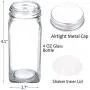 24 Glas Gewürzgläser mit 801 Gewürzlösungen, KreideMarker und Schöpfliede Set. 4OZ Rechteckige Gläser, Luftdichte Deckel, Schöpfliede-Besteck.