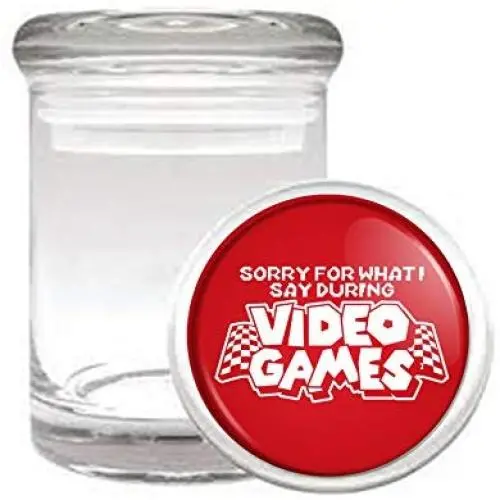 Sorry For What I Say During Video Games Funny Geek Medical Odorless Glass Jar Sorry For What I Say During Video Games Funny Geek Medical Odorless Glass Jar