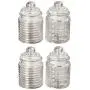 WHW Ganztopf Hauswelten 4er Set Ikonische Babyknöpfe mit Klarglas Küchenbehälter, Lebensmittelgeeignet, mit Luftdichtem Verschluss, Durchmesser 7,6 cm, Höhe 12,7 cm, für Gewürze, Spezies und Trockenwaren