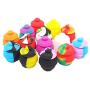 YHSWE 25Pcs 35ml Honey Pots Silicone Wax Container Non stick Storage Oil Jar Multi Color Randomly