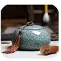 Chinoiserie Style Ceramics Tea Canister Tea Sugar Spice Storage Jar Porcelain Jars For Spices Storage Tank Tea Storage Bottle,5 Fen Xian