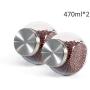 Portable Design Seasoning Bottle Home Kitchen, Stainless Steel Glass Transparent Seasoning Jar Glass Kitchen Storage Accessories Sealed Food/Spice/Pepper/Salt Storage Tank Kitchen Supplies