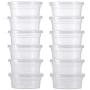 Slime Storage Containers,lotus.flower 12 Pack Foam Ball Storage Containers with Lid (12 Pc)