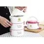 CAISYE Stainless Steel Soup Thermos Food Jar + Spoon - Triple Wall Vacuum Insulated - Hot Soup & Cold Meals Storage Container Jar - Kids School Lunch, No Leaks, BPA Free (White, 2700 ML)