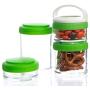 Great American Opportunities (2 Pack) 4 Piece Food Storage Containers With Lids Meal Prep Containers