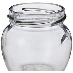 3 oz Clear Glass Honey Pot Jars (Metal Lug Cap) Case 12 by Berlin Packaging