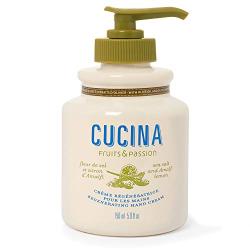 Fruits & Passion [Cucina] - Sea Salt and Amalfi Lemon Scented Hand Cream for Dry Cracked Skin, Hand Cream for Dry and Anti Aging Olive Oil Natural Hand Cream (5.07 fl oz)