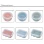 HUAIREN Round Mini Lunch Box Refrigerator Storage Box Pp Food Kitchen Sealed Box Lunch Grain Cans Classification Container-A-a