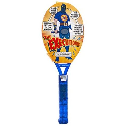 The Executioner Fly Killer Mosquito Swatter Racket Wasp Bug Zapper Indoor Outdoor Over 50cm Long (Blue)