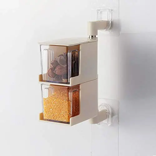 Multi-purpose Punch-free Wall-mounted Spice Box Condiment Box for Talent Kitchen Multi-purpose Punch-free Wall-mounted Spice Box Condiment Box for Talent Kitchen