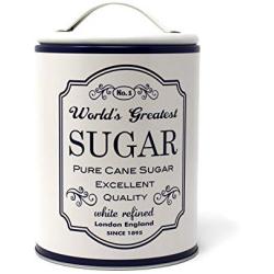 Coffee, Tea and Sugar Tin Canisters, Set of 3