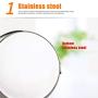 Jzenzero Olive Oil Vinegar Dispenser Jar Stainless Steel Seasoning Pot Container Kitchen Storage Bottles