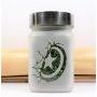 American Shield Stash Jar - Airtight, Smell Resistant Etched Glass Herb Storage Jar - 3" Tall x 2" Wide, Perfect Size for Gifting
