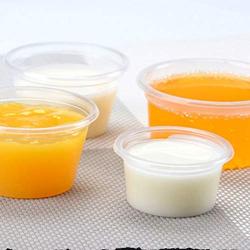 Slime Jars - Slime Storage - Slime Containers 50Pcs Disposable Cups Set of 60ml/2 oz Sauce Pot Container Shot Cup Slime Storage with Lid for