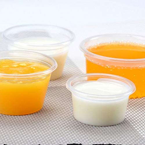 Slime Jars - Slime Storage - Slime Containers 50Pcs Disposable Cups Set of 60ml/2 oz Sauce Pot Container Shot Cup Slime Storage with Lid for