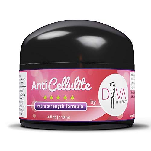 Anti Cellulite Cream by DIVA Fit & Sexy - All-Natural Formula Made with Organic Herbal Extracts - Body Firming and Slimming Cellulite Defence Treatment That Really Works!