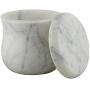 ShalinIndia Handmade Ocean Gray Storage Box - Marble - 3.5 inches by 3.5 inches - Use as a Spice Jar with Lid or Candy Dish - Perfect as a Gift (Lady Purple White)
