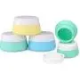 BlueSunshine Silicone Cosmetic Containers Cream Jar with Sealed Lids, 3 Pieces - Food Grade Silicone - BPA Free - Great for Travel, Home and Outdoor (10ml Cream Jars)