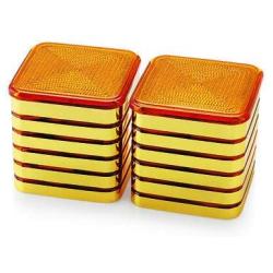 PLANET 007 2 Pc Gift Set Mini Square Multipurpose Jar/Small Containers with Airtight Lid Silicon Ring