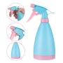 16 OZ Refillable Plastic Spray Bottles Of Adjustable Nozzle with Mist & Stream Modes for Beauty Gardening, Kitchen and Bathroom - 2 Pack