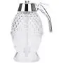 Eduton Auslauf-Glasflasche Honigbehälter Metall-Standhalter für Bienen-Tropfen, Sirup, Saft – Klare Behälter (Transparent)