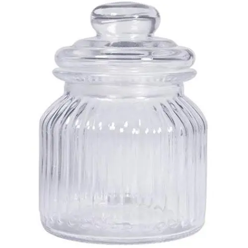 Rayher 46167000 Glass Storage Jar Ribbed ? 11 cm Diameter Rayher 46167000 Glass Storage Jar Ribbed ? 11 cm Diameter