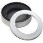 VANKOA Metal Round Empty Tins - Silver Mini Portable Box Containers Small Storage Kit and Home Organizer