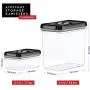 DW?LLZA Große luftdichte Lebensmittelbehälter - Großpack-Speicher & Küchenbehälter für Zucker, Mehl und Backzutaten - 4er Set, Klar Kunststoff, BPA-frei, Hält Frisch & Trocken