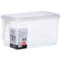 ManxiVoo Fridge and Freezer Bins Refrigerator Storage Organizer Fruit Food Storage Box with Lids and Handle (Clear)