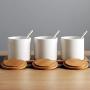 Small spice jars,Spice storage containers Spice jar set Ceramic spice jar Storage containers Ceramic spice jars with lid and spoon-A