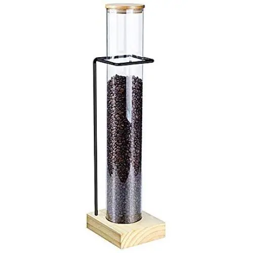Bouteilles de Rangement en Verre HOUSHIYU-521 avec Bouchon Hermétique et Support en Bois, Idéales pour le Stockage de Denrées Alimentaires en Grande Quantité, Faciles à Nettoyer – 3,9L Bouteilles de Rangement en Verre HOUSHIYU-521 avec Bouchon Hermétique et Support en Bois, Idéales pour le Stockage de Denrées Alimentaires en Grande Quantité, Faciles à Nettoyer – 3,9L
