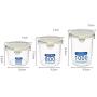 Kitchen Sealed Crisper grain storage box organizer 600ml 800ml 1000ml Grain Jar Food Storage Tank Have Cap Sealpot Box(600mlBlue)