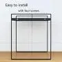 Metallspenschrank Unterspüle Glaskaraffen Regale Küchenschrank Gewürzregal Freistehender Anblick für Schränke, Schränke, Schränke (Größe: 33x20,5x18,5 cm)