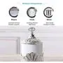 Keramik Cookie Jar mit Deckeln, BPA-freier Trockenbehälter für Lebensmittel, große Behälter für Küche und Speisekammer, ideal für Süßigkeiten, 1,5L (Farbe: Silber)
