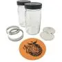 Ball Quart Mason Jars with Storage Lids and Jar Opener (32oz Wide Mouth - 2 Jar Bundle) Ball Quart Mason Jars with Storage Lids and Jar Opener (32oz Wide Mouth - 2 Jar Bundle)