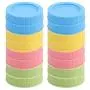 Lot de 16 Couvercles en Plastique Colorés Réguliers pour Bocal Mason avec Anneaux de Joint – Caps pour Conservation Alimentaire Bocal Mason Ball Jars Lot de 16 Couvercles en Plastique Colorés Réguliers pour Bocal Mason avec Anneaux de Joint – Caps pour Conservation Alimentaire Bocal Mason Ball Jars
